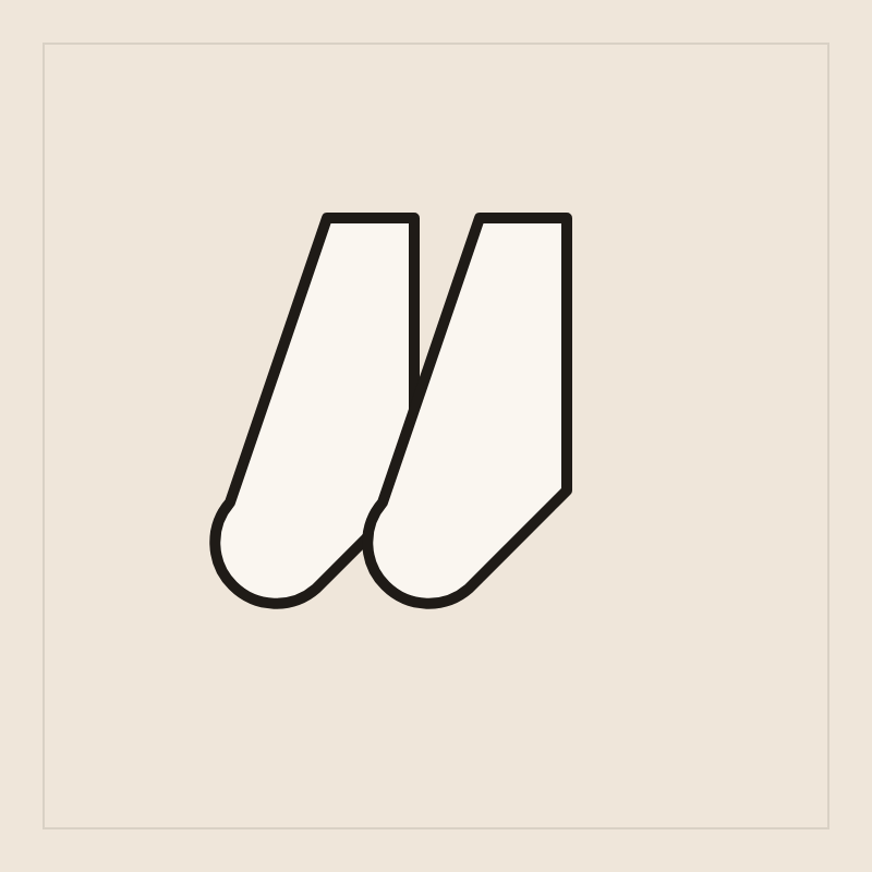 Wool hiking socks, 2 pairs